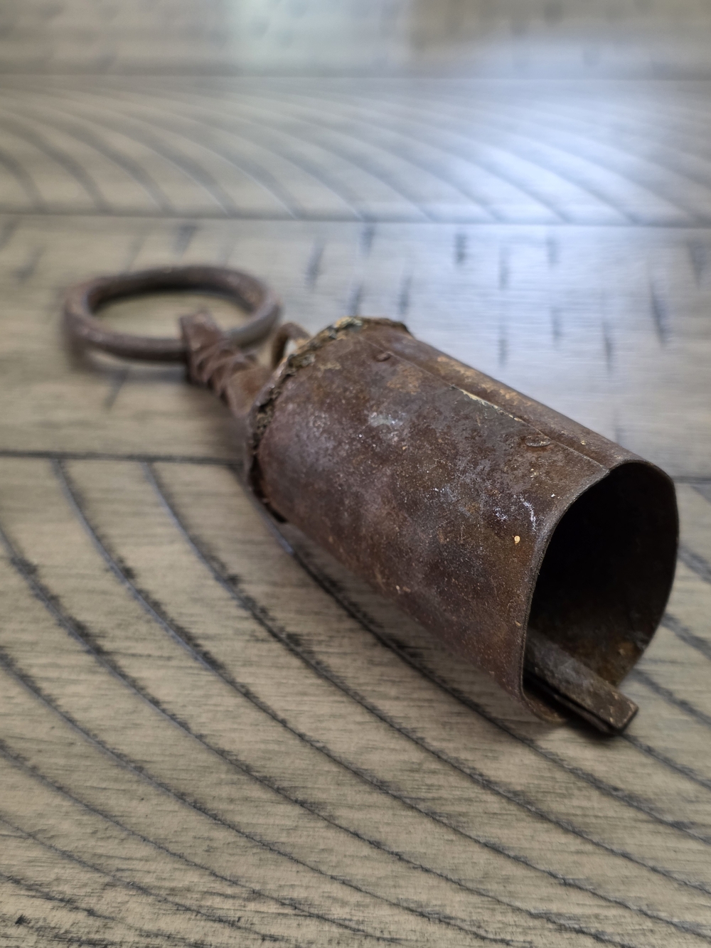 Rustic Brown Metal Cow Bell Bell - Men Accessories